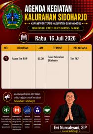 Agenda 16 Juli 2026